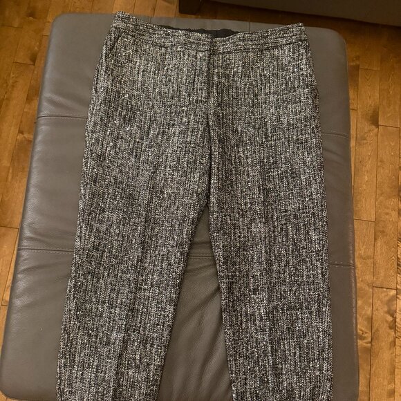 Talbots Hampshire Ankle Pants - Black Sequin Tweed - Picture 4 of 12